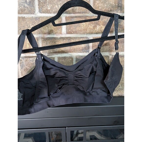 Kindred Bravely Sublime M Super Busty Nursing Hands Free Pumping Bra Black EUC - Picture 5 of 7